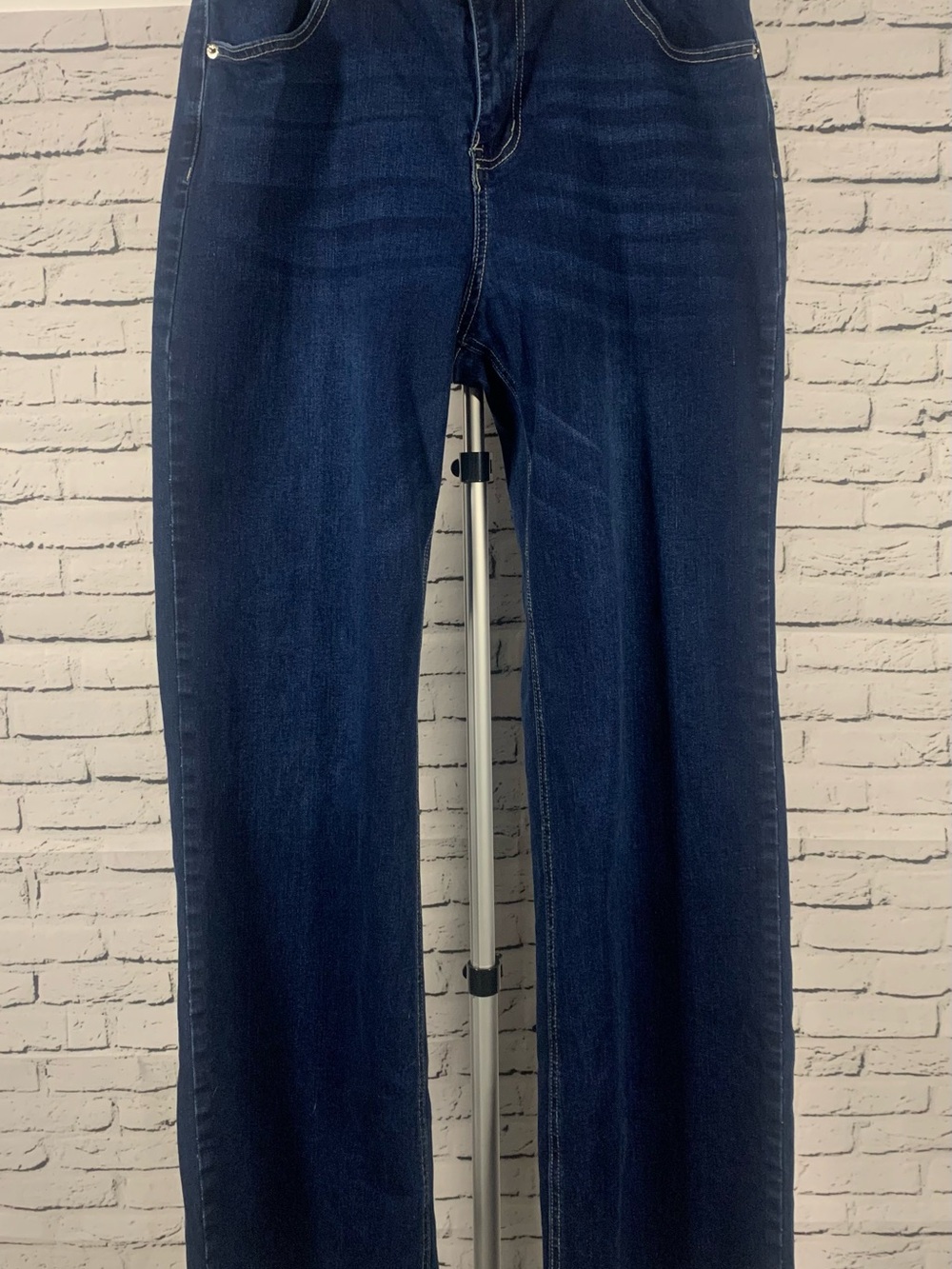 Women's Dark Wash Stretch Blue Boot-Cut Jeans
